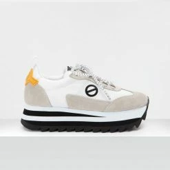 NO NAME SHOES Flex M Ripple Suede Gum White Sneakers 12 NO NAME SHOES Flex M Ripple Suede Gum White Sneakers