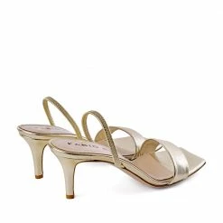 FABIO RUSCONI Gifu Gold Leather Sandals NEW IN