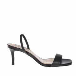 FABIO RUSCONI Gifu Nappa Black Leather Sandals
