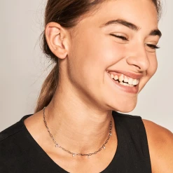 P D PAOLA ACCESSORIES Gina Silver Necklace