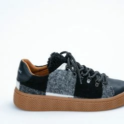 NO NAME Ginger Sneaker Silk Scottish Black White 17 NO NAME Ginger Sneaker Silk Scottish Black White