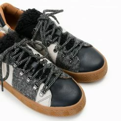 NO NAME Ginger Sneaker Silk Scottish Black White 14 NO NAME Ginger Sneaker Silk Scottish Black White