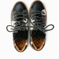 NO NAME Ginger Sneaker Silk Scottish Black White 11 NO NAME Ginger Sneaker Silk Scottish Black White