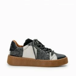 NO NAME Ginger Sneaker Silk Scottish Black White 15 NO NAME Ginger Sneaker Silk Scottish Black White