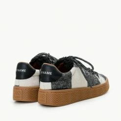 NO NAME Ginger Sneaker Silk Scottish Black White 12 NO NAME Ginger Sneaker Silk Scottish Black White