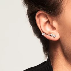 P D PAOLA ACCESSORIES Glow Silver Earrings