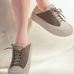 YUME YUME Goofy Grey Pink Sneakers SHOES