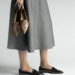 POMME D'OR Grace Antique Pink Naplak Leather Loafers SHOES