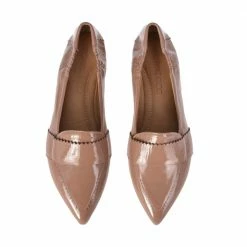 POMME D'OR Grace Antique Pink Naplak Leather Loafers SHOES