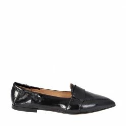 POMME D'OR Grace Black Naplak Leather Loafers SHOES