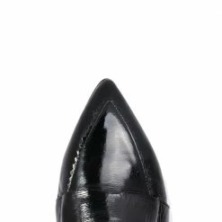 POMME D'OR Grace Black Naplak Leather Loafers SHOES