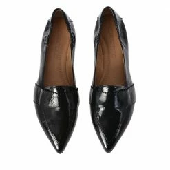 POMME D'OR Grace Black Naplak Leather Loafers SHOES