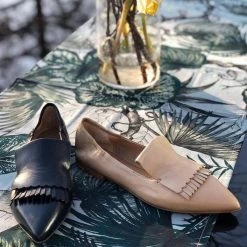 POMME D'OR SHOES Grace Caramel Leather Loafers