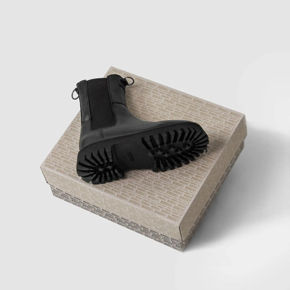 BRONX Groovy Chelsea Black Boots 10 BRONX Groovy Chelsea Black Boots