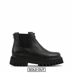 BRONX Groovy Chelsea Low Black Boots