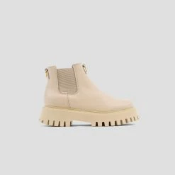 BRONX Groovy Chelsea Low Camel Boots