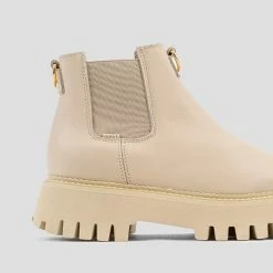 BRONX Groovy Chelsea Low Camel Boots