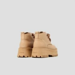 BRONX SHOES Groovy Chunks Laces Dark Camel Low Boots