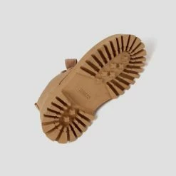 BRONX SHOES Groovy Chunks Laces Dark Camel Low Boots