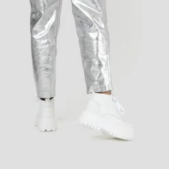 BRONX Groovy Chunks Laces White Low Boots