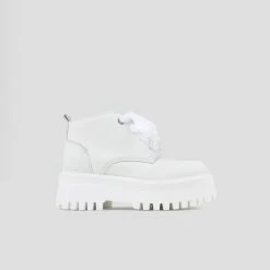 BRONX Groovy Chunks Laces White Low Boots