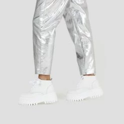 BRONX Groovy Chunks Laces White Low Boots