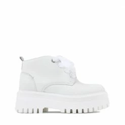 BRONX Groovy Chunks Laces White Low Boots