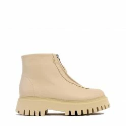 BRONX Groovy Front Zip Camel Boots