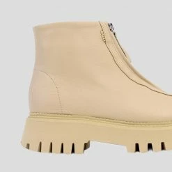 BRONX Groovy Front Zip Camel Boots