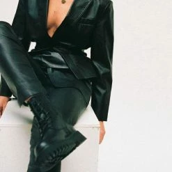 BRONX Groovy Hiking Black Boots SHOES