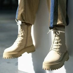 BRONX SHOES Groovy Hiking Camel Boots