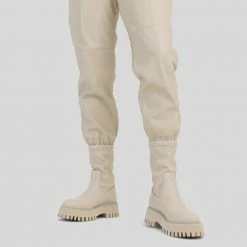 BRONX Groovy Stretch Winter White Chelsea Boots