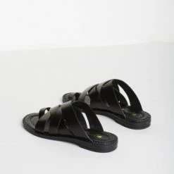 BUKELA SHOES Hannah Black Gladiator Sandals