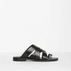 BUKELA SHOES Hannah Black Gladiator Sandals