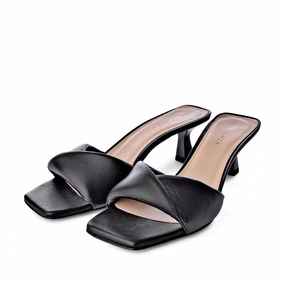 AKAADA Haya Black Soft Leather Sandals 8 AKAADA Haya Black Soft Leather Sandals