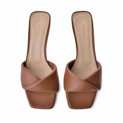 AKAADA Haya Cognac Soft Leather Sandals SHOES