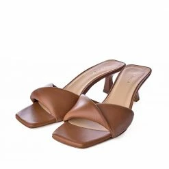 AKAADA Haya Cognac Soft Leather Sandals SHOES