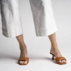 AKAADA Haya Cognac Soft Leather Sandals SHOES