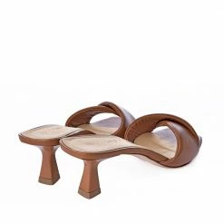 AKAADA Haya Cognac Soft Leather Sandals SHOES