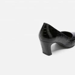 FLATTERED Iggy Nappa Black Croco Shoes