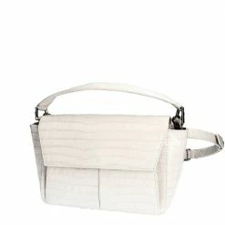 KAAI Ikon Croco Stone White Shoulder Bag BAGS