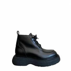 BUKELA SHOES Ines Black Ankle Boots