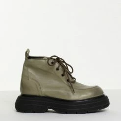 BUKELA SHOES Ines Dusty Military Ankle Boots