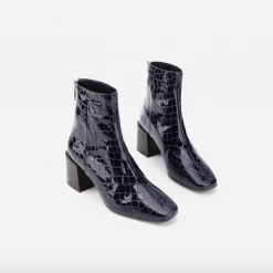 FLATTERED Inga Midnight Reptile Nappa Boots SHOES