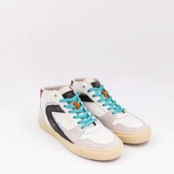 0-105 ZEROCENTCINQ Jade Dbl Rainbow Hi Sneakers NEW IN