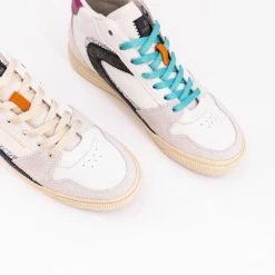 0-105 ZEROCENTCINQ Jade Dbl Rainbow Hi Sneakers NEW IN