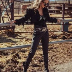 BRONX Jaxstar Hiking High Black Boots