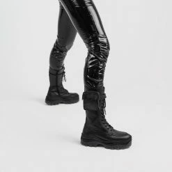 BRONX Jaxstar Hiking High Black Boots