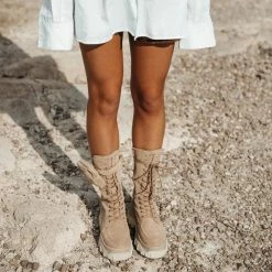 BRONX Jaxstar Hiking High Cappuccino Boots