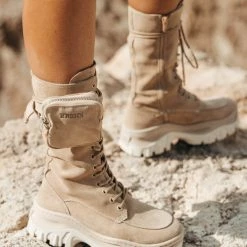 BRONX Jaxstar Hiking High Cappuccino Boots